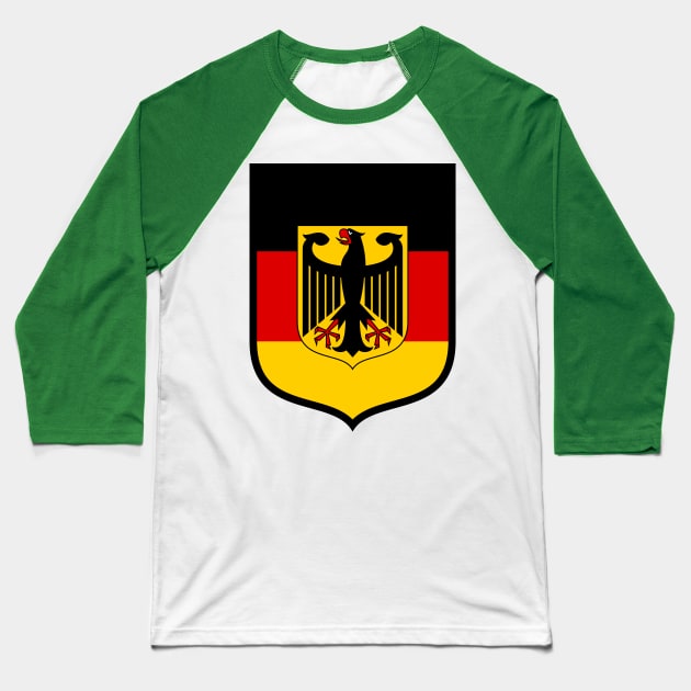 Germany Flag Eagle Baseball T-Shirt by Historia